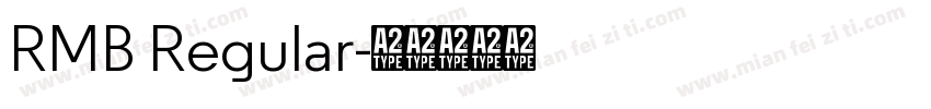 RMB Regular字体转换